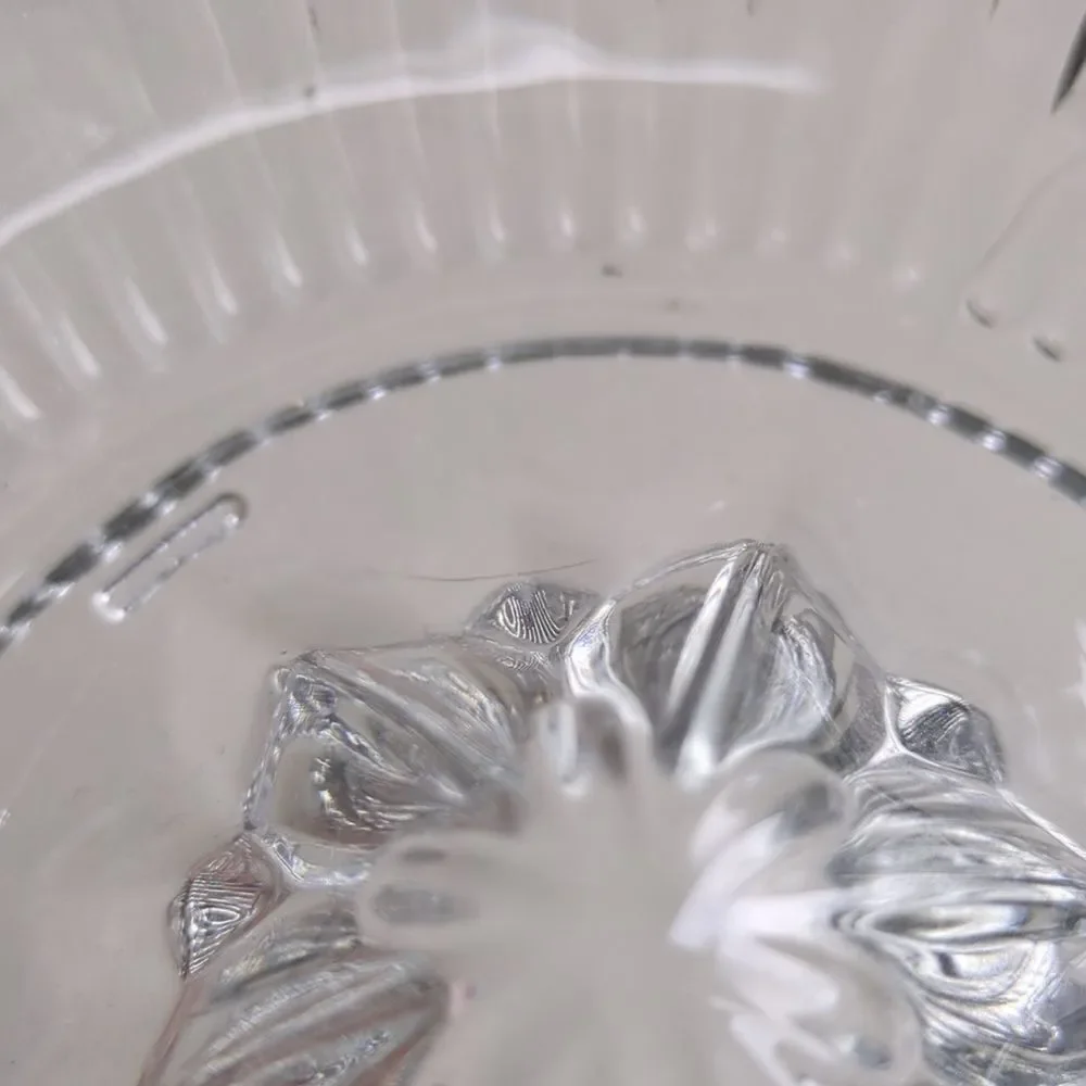 Vintage Glass Citrus Juicer Bowl